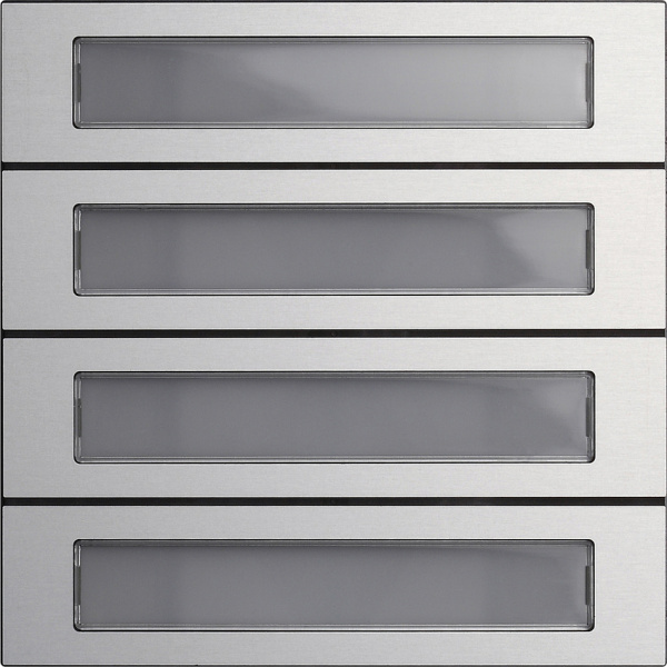 Gira Модуль кнопок вызова System 106 4-местн. 5534926