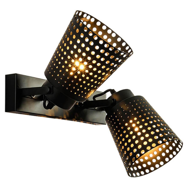 Lussole LOFT Металл Черный /  Металл Светильник настенно-потолочный E27 60W LSP-9835