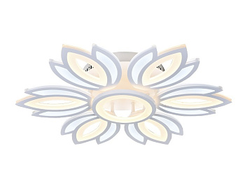 Ambrella Потолочный светодиодный светильник без пульта FA456/6+1 WH белый 132W 3000K/6400K D640*110 (Без ПДУ)