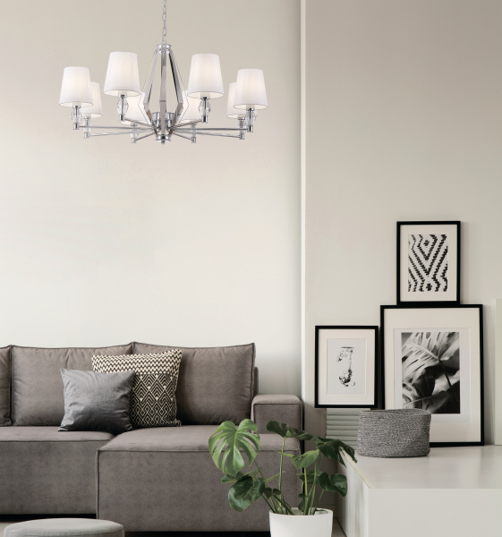 Купить Maytoni Modern Stein Хром Люстра MOD038PL-08CH