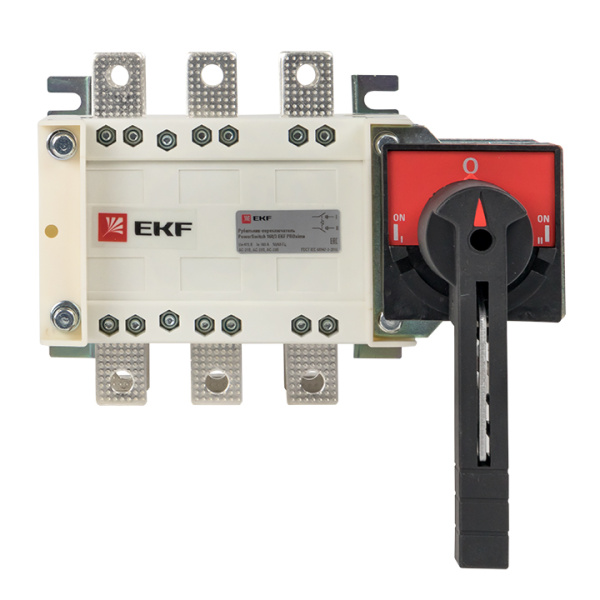 Купить EKF PROxima Рубильник-переключатель 160A 3P c рукояткой управления для прямой установки PowerSwitch