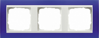 Gira EV Матово-синий/бел Рамка 3-ая 021399