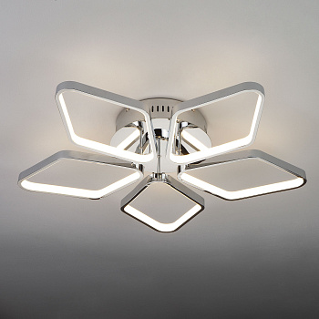 Eurosvet Светодиодный потолочный светильник 90081/5 хром 00000083216