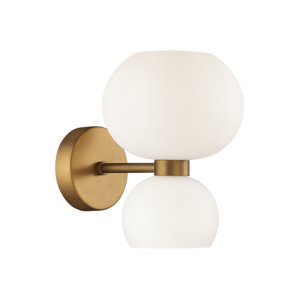 Купить Odeon Light 4979/2W MODERN ODL22 321 мат.бронзовый/белый/стекло Бра E14/G9 1+1*40W CHANGI