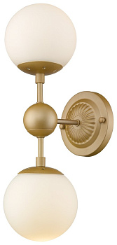 Wertmark WE236.02.401 Бра Шампань/Белый E27 2*60W