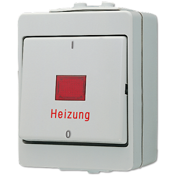 JUNG Аварийный выключатель для отопительных систем 16AX 400V ~ для накладного монтажа IP44 603HW