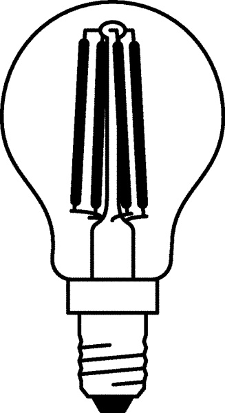 Купить Osram Лампа LED шар прозрачный E14 5,4W 830 4052899971622