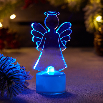 NEON-NIGHT Фигура светодиодная на подставке "Ангел 2D", RGB 501-044 NEON-NIGHT Фигура светодиодная на подставке "Ангел 2D", RGB 501-044