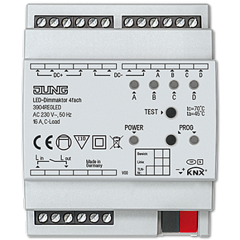 JUNG KNX LED диммирующий актуатор 4 канала 3904REGLED