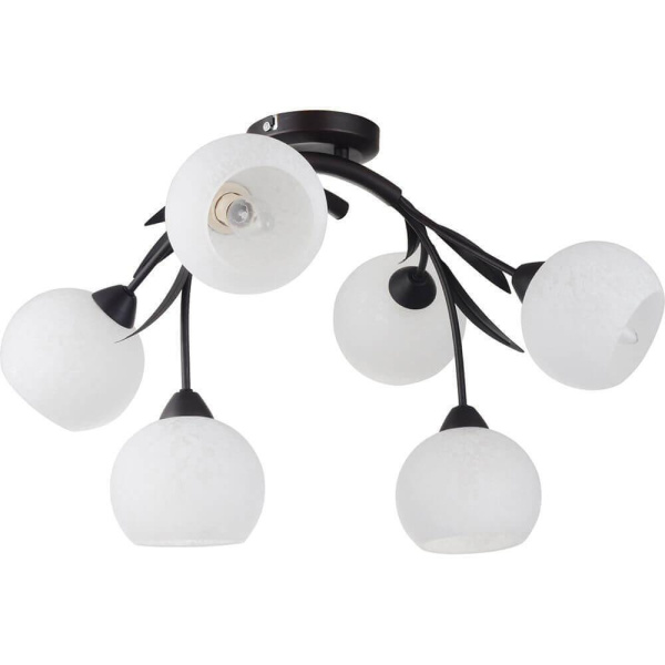 Lussole S.R.L Металл Коричневый /  Стекло Люстра E14 GRLSF-6283-06