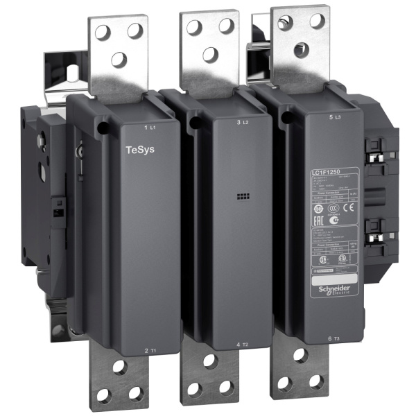 SE Contactors F Контактор 3P, 1250A, 220В AC 40-400Гц LC1F1250M7