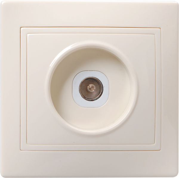 Купить IEK KVARTA РТВ10-ККм Розетка 1местн. телевиз. (кремовый)