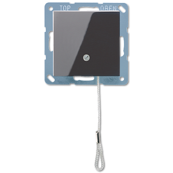 JUNG выключатель со шнурком, чёрный A506BFNUZSW