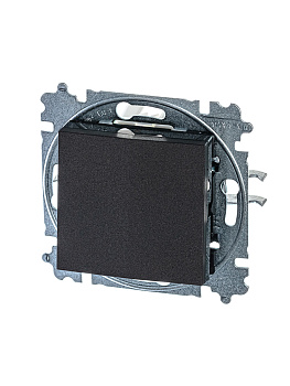 ABB EPJ Levit антрацит / дымчатый чёрный Переключатель перекрёстный 1-клавишный 2CHH590745A6063