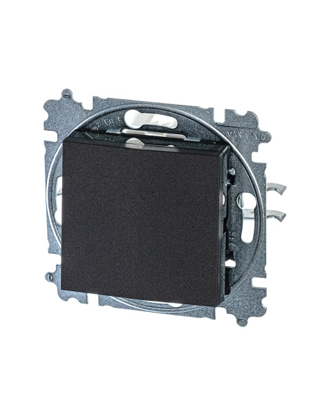 ABB EPJ Levit антрацит / дымчатый чёрный Переключатель перекрёстный 1-клавишный 2CHH590745A6063