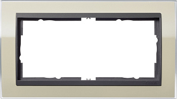 Gira Event Clear Песочный/Антрацит Рамка 2-ая без перегородки 1002778