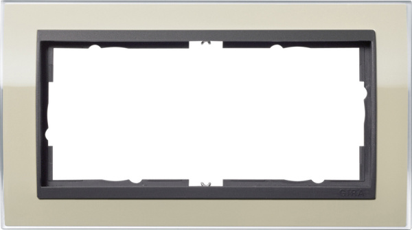 Gira Event Clear Песочный/Антрацит Рамка 2-ая без перегородки 1002778