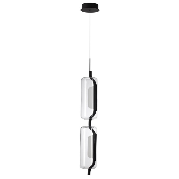 Odeon Light 5003/20L L-VISION ODL23 283 черный матовый/прозрачный/стекло Подвес LED 20W 3000K KAVIA