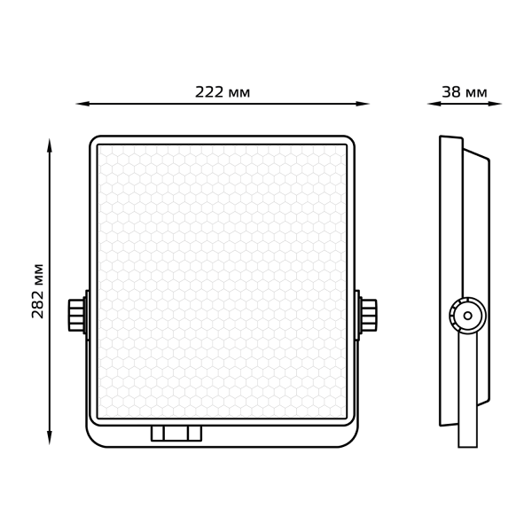 Купить Gauss Прожектор EVO 70W 6300lm 6500K 100-240V IP65 черный LED 687511370