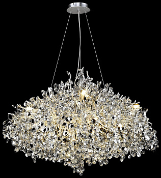 Wertmark WE188.18.203 Люстра подвесная Матовый никель/Прозрачный, Черный G9 18*40W