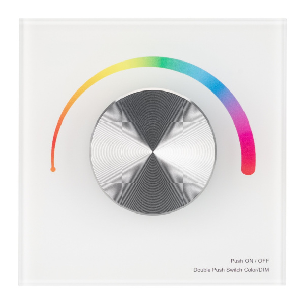 Купить Arlight Панель SMART-P8-RGB-G-IN White (12-24V, 3x4A, Rotary, 2.4G) (IP20 Пластик, 5 лет) 033764