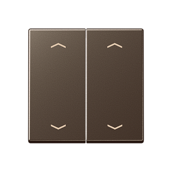 JUNG Клавиши для сдвоенной кнопки BCU, мокко A595MPMO