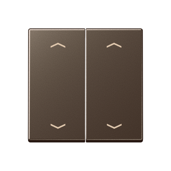 JUNG Клавиши для сдвоенной кнопки BCU, мокко A595MPMO