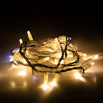 ЭРА Светодиодная новогодняя гирлянда ЭРА ERAPS-WK3 нить уличная 3 м теплый свет 30LED