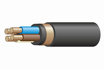 Кабель силовой с ПВХ изоляцией  ВВГЭнг(A)-LS 4x2,5  черный ВВГЭнг(А)-LS 4*2,5 ок-0,66