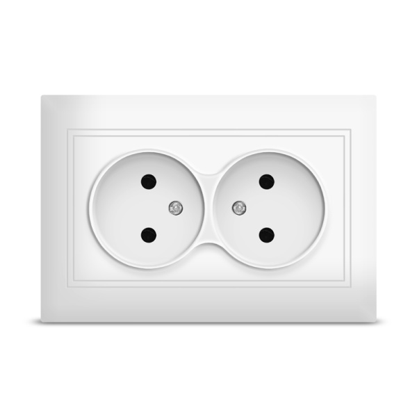 UNIVersal "Севиль" Розетка Бел 2-ая б/з С0102