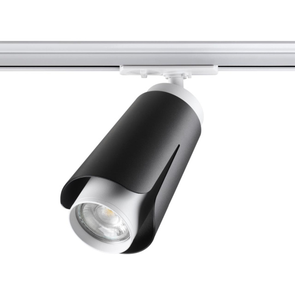 Novotech 370836 PORT NT22 черный Светильник трековый однофазный трехжильный IP20 GU10 9W 220V TULIP