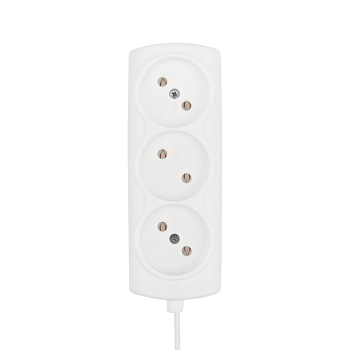 PROconnect Удлинитель STANDARD 3 гнезда, 1.5 м, 2х0.75 мм², б/з, белый 11-7206