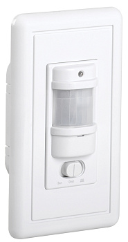 IEK Датчик движения ДД 028 белый, макс. нагрузка 1200Вт, угол обзора 140град., дальность 9м, IP20,