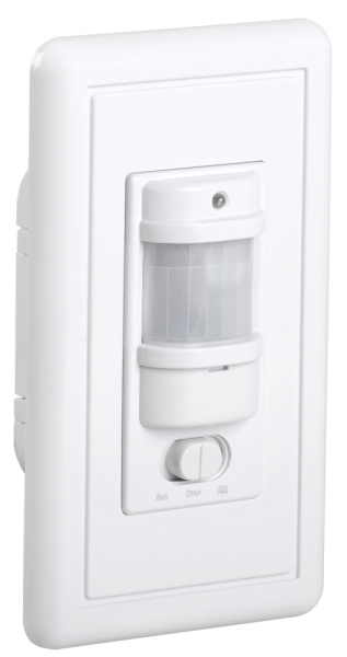 IEK Датчик движения ДД 028 белый, макс. нагрузка 1200Вт, угол обзора 140град., дальность 9м, IP20,