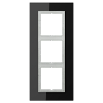 JUNG LS Plus Стекло Черное Рамка 3-ая LSP983GLSW