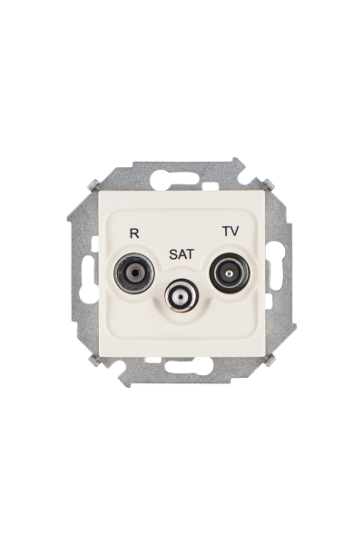 Купить Simon 15 Бежевая Розетка R-TV-SAT одиночная, винт.зажим 1591466-031