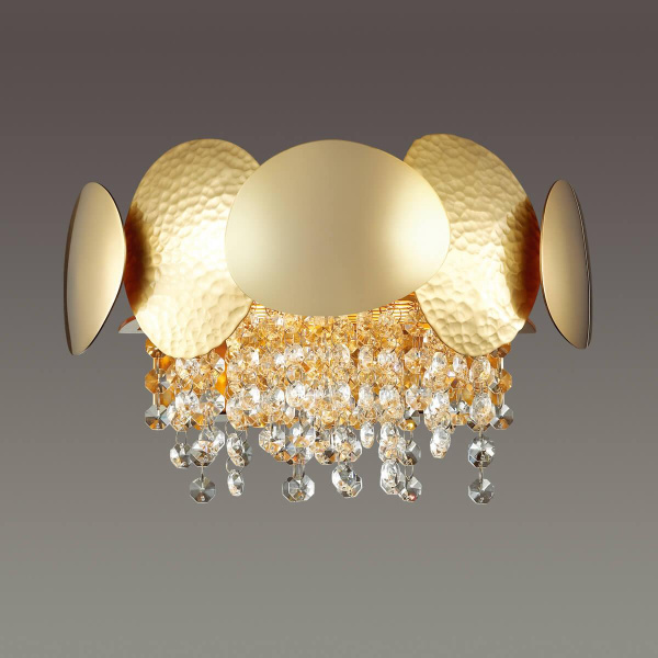 Купить Odeon Light 4636/2W ODL20 477 золото/хрусталь/металл Бра G9 2*40W 220V ULLA