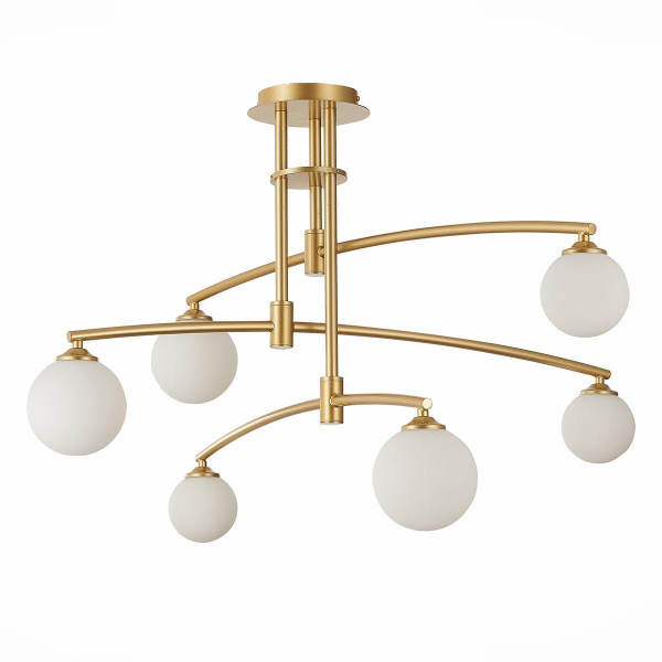 ST Luce SL1208.302.06 Светильник потолочный Золото/Белый G9 6*3W ST Luce SL1208.302.06 Светильник потолочный Золото/Белый G9 6*3W