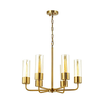 Odeon Light 4659/6 ODL20 573 золотой/прозрачный Люстра E27 6*60W 220V STEPI