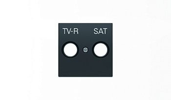 ABB SKY Чёрный бархат Накладка для TV-R-SAT розетки 2CLA855010A1501