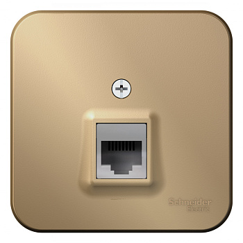 Systeme Electric Blanca наруж Титан Розетка ТЛФ RJ11 изолир. пластина