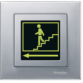 SE Merten SM Алюминий Накладка с полем для надписи MTN587060