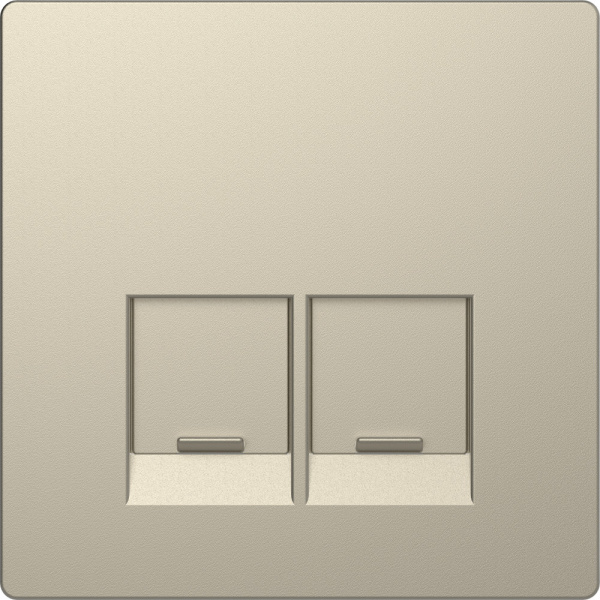 SE Merten D-Life Сахара Накладка центральная для 2-х модульных разъемов, пол. д/надписи MTN4572-6033