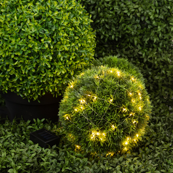 ЭРА Садовая гирлянда ERASF22-42 на солнечной батарее Нить теплый свет 100 microLED, 10 м