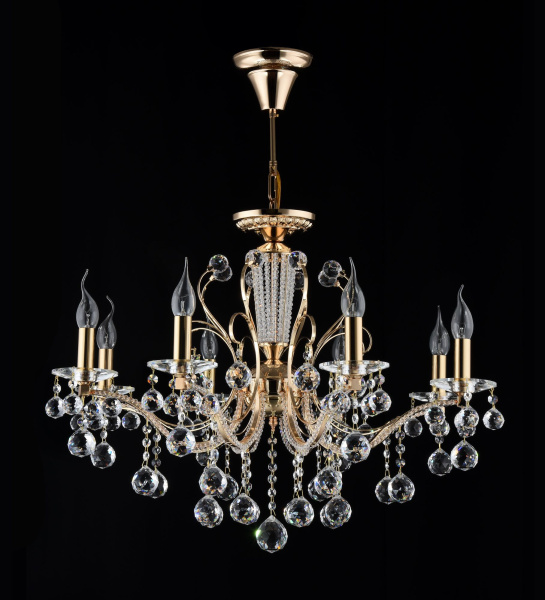 Freya Crystal Marlin Золото Люстра E14 40W FR1130-PL-08-G Купить Freya Crystal Marlin Золото Люстра E14 40W FR1130-PL-08-G