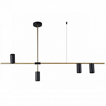 Kink Light 07621-4,19 Подвес Рия черный L123 h55 GU10 4*10W