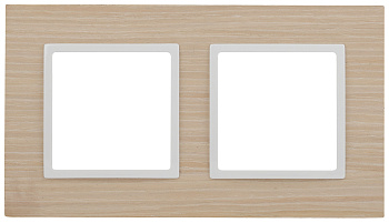 ЭРА 14-5302-01 Elegance Белен.дуб/белый Дерево Рамка 2-ая