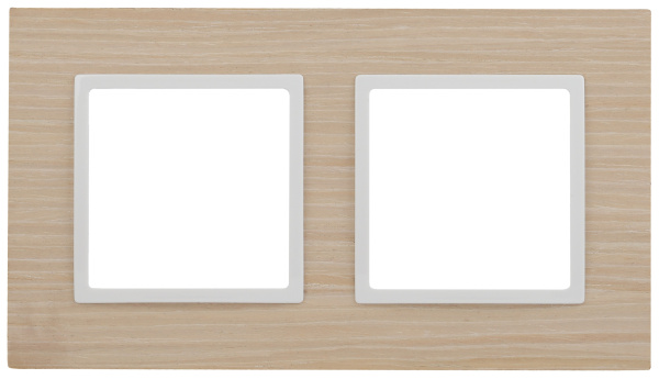 ЭРА 14-5302-01 Elegance Белен.дуб/белый Дерево Рамка 2-ая