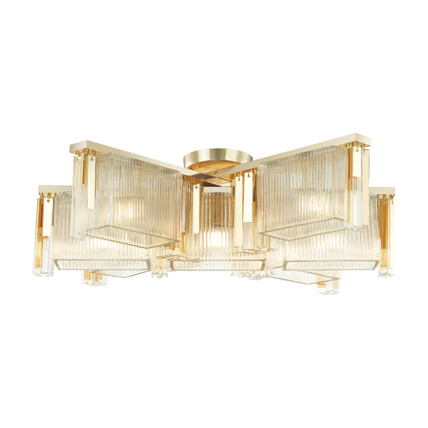 Купить Odeon Light 4877/7C HALL ODL_EX22 59 золотой/прозрачный/стекло Люстра потолочная E14 7*40W GATSBY