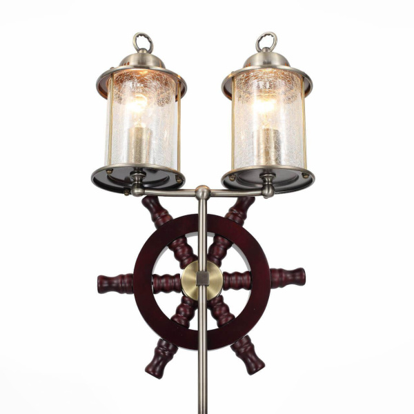 Купить ST LUCE SL150.305.02 Торшер  Бронза, коричневый/Прозрачный с эфектом трещин E27 2*40W